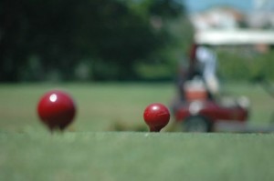 red golf tees